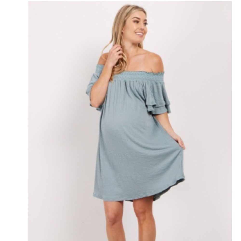 Jade Faded Off Shoulder Dress